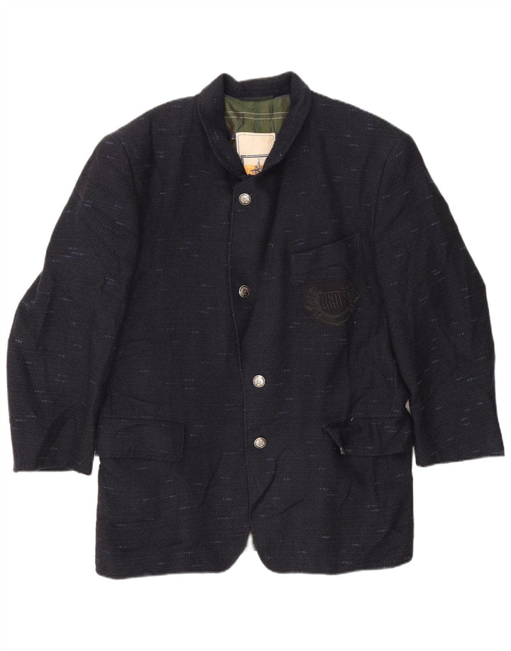 RED'S Herre 4-knaps blazerjakke UK 40 Large Navy Blue Flecked