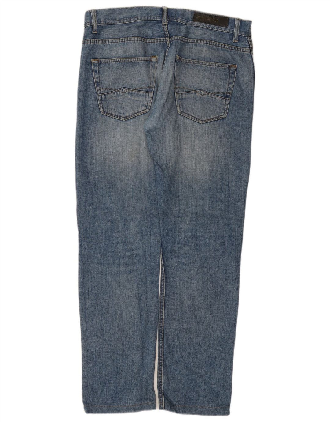 Zara Straight Jeans til mænd EU 34 Large W34 L31 Blå