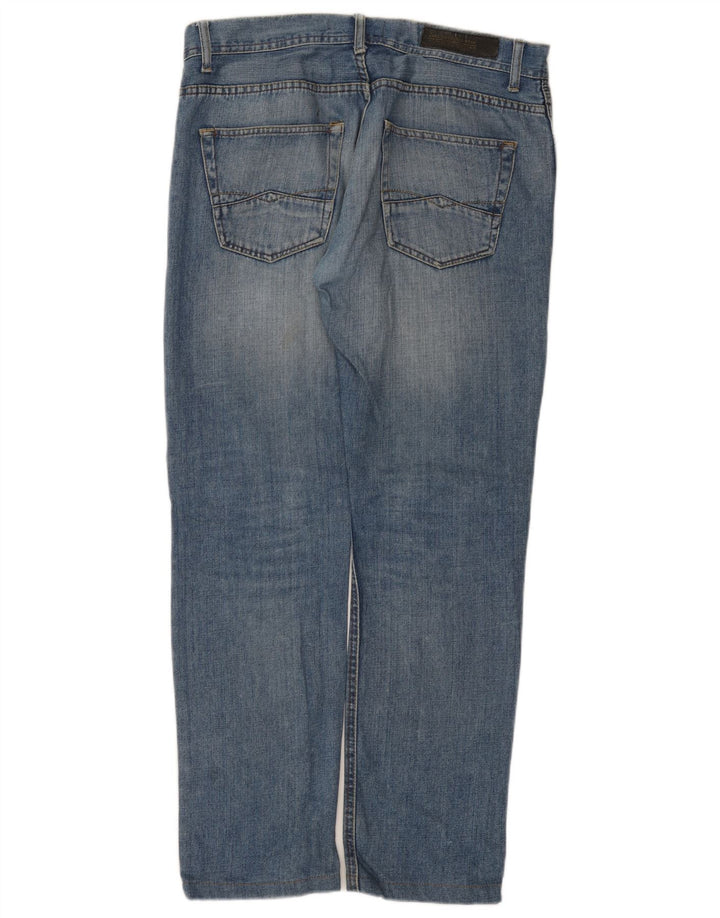 Zara Straight Jeans til mænd EU 34 Large W34 L31 Blå