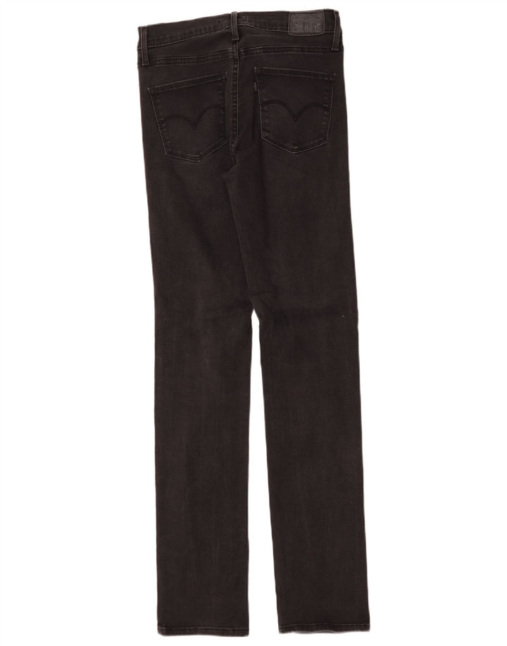 Levi's Womens Slimming Slim Jeans W29 L32 Sort Bomuld
