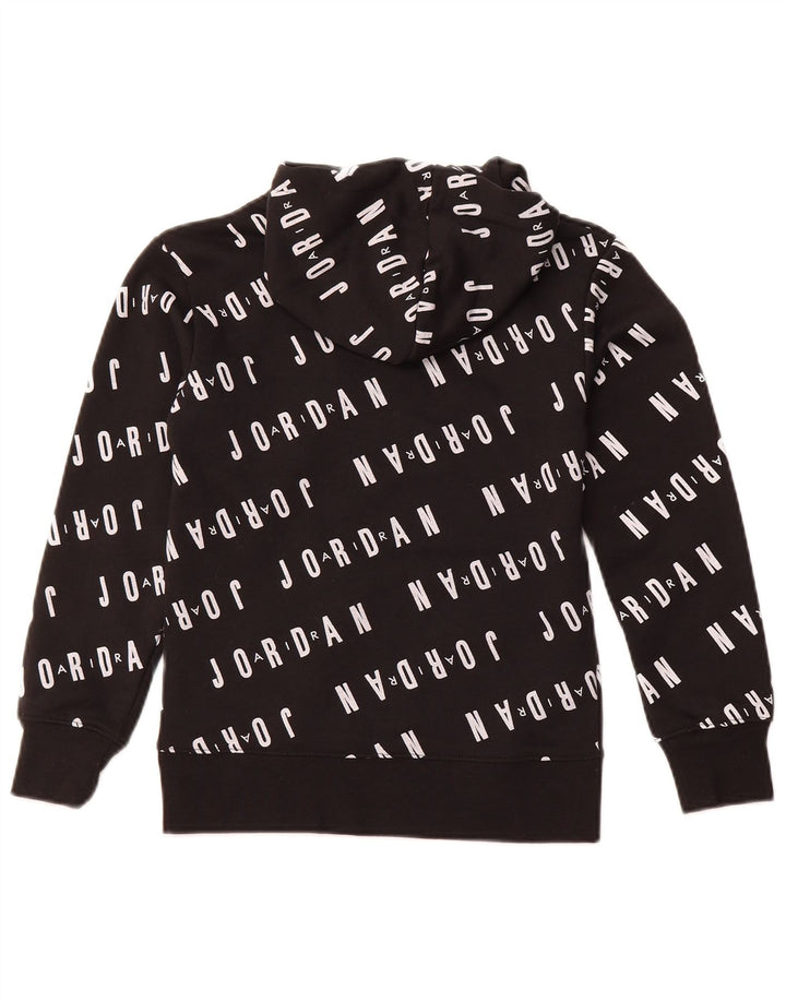 JORDAN Grafisk hættetrøje til drenge 8-9 år Lille sort bomuld