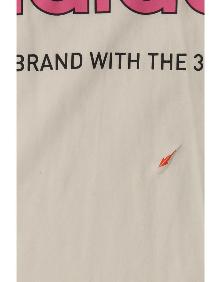 Adidas Herre grafisk T-shirt Top 2XL Hvid Bomuld