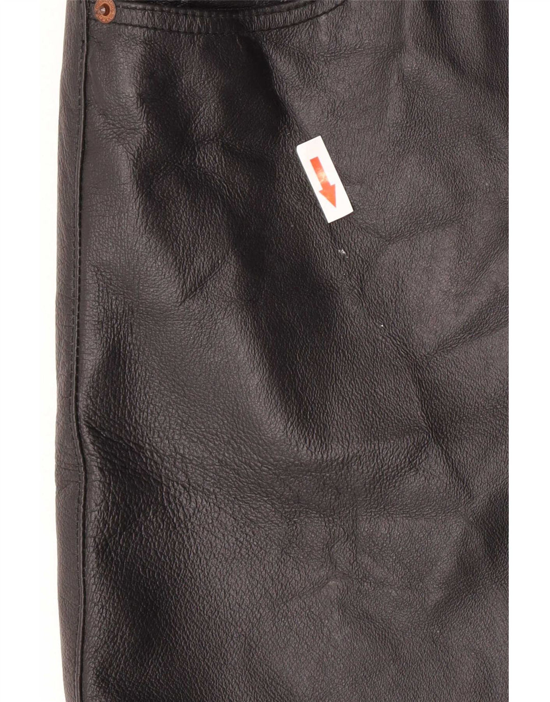 Phard Womens Læder Trench Coat UK 14 Large Black