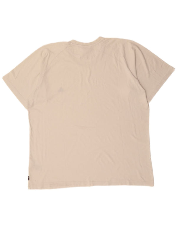 ADIDAS Herre T-Shirt Top 2XL Off White Bomuld