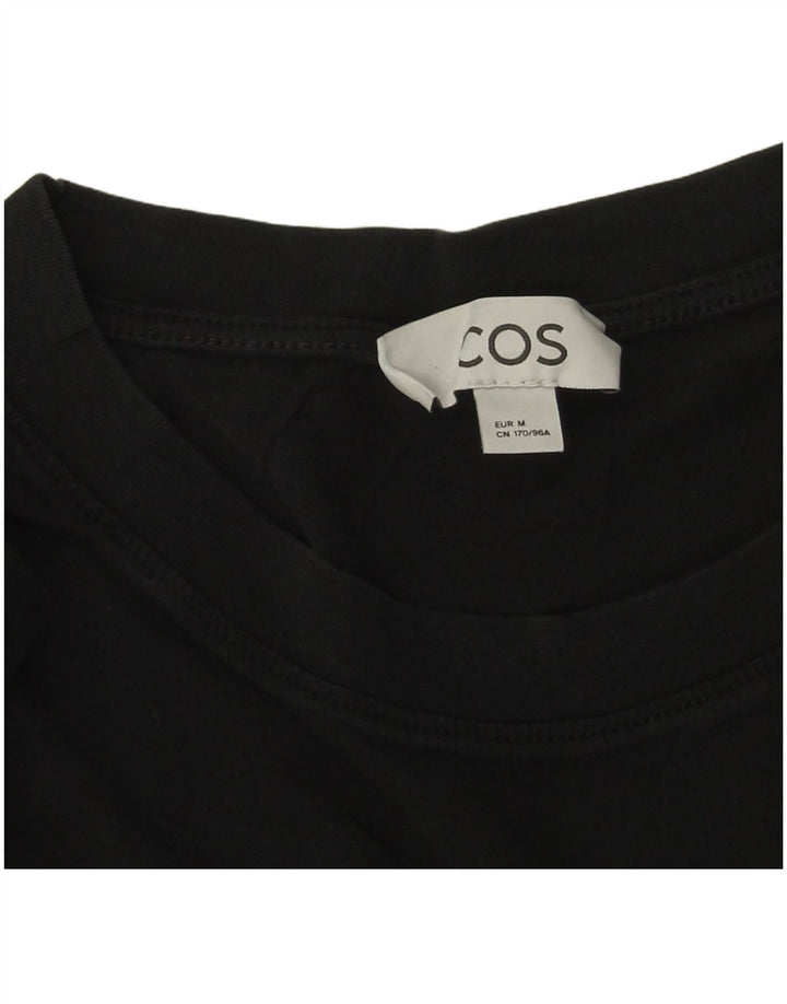 Cos Herre T-Shirt Top Medium Sort Bomuld