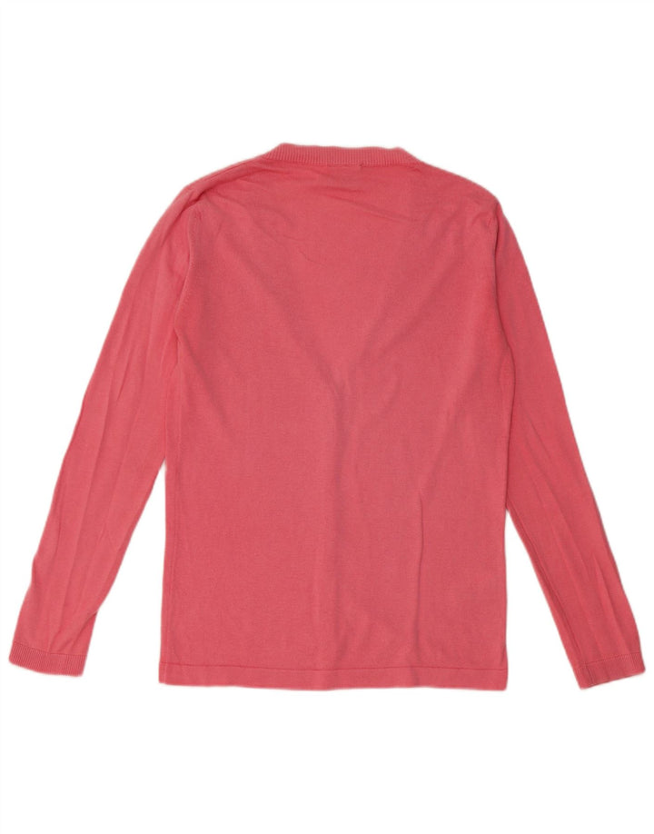 Lacoste Dame Cardigan Sweater EU 36 Lille Pink Bomuld
