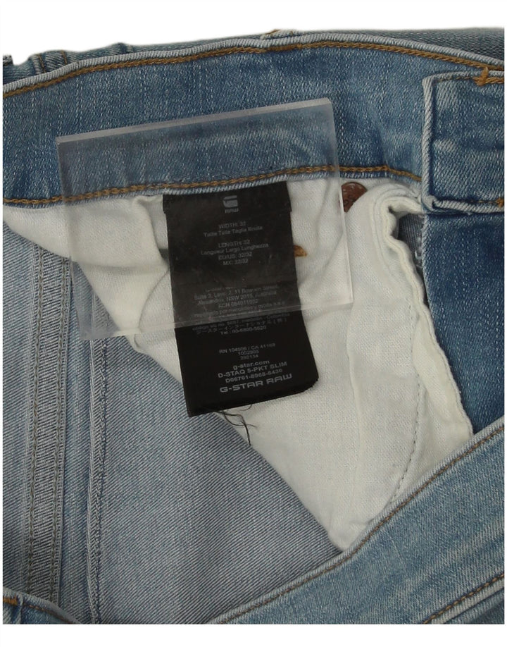 G-Star Slim Jeans til mænd W32 L32 blå bomuld