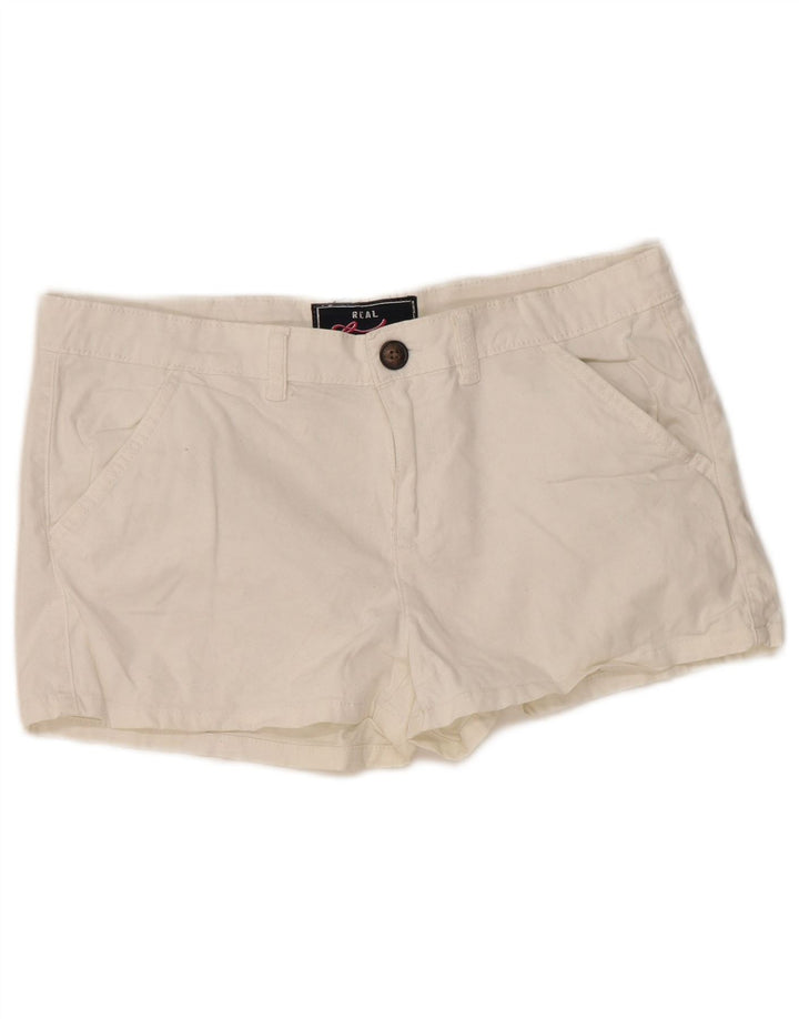 Superdry Chino-shorts til kvinder Medium W34 hvid bomuld