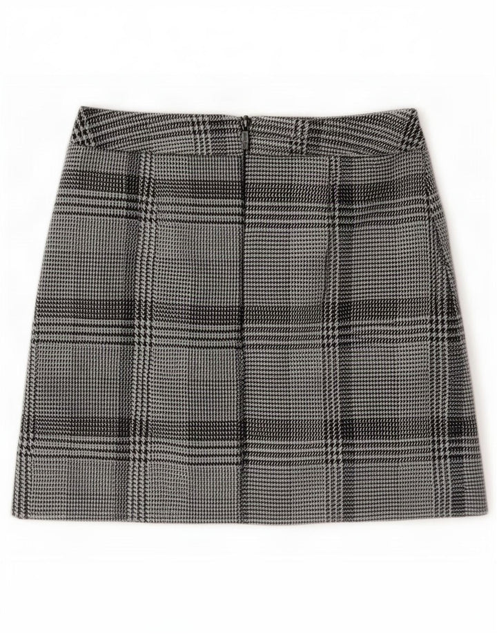 Marks & Spencer Mininederdel til kvinder UK 10 Small W28 Blue Houndstooth