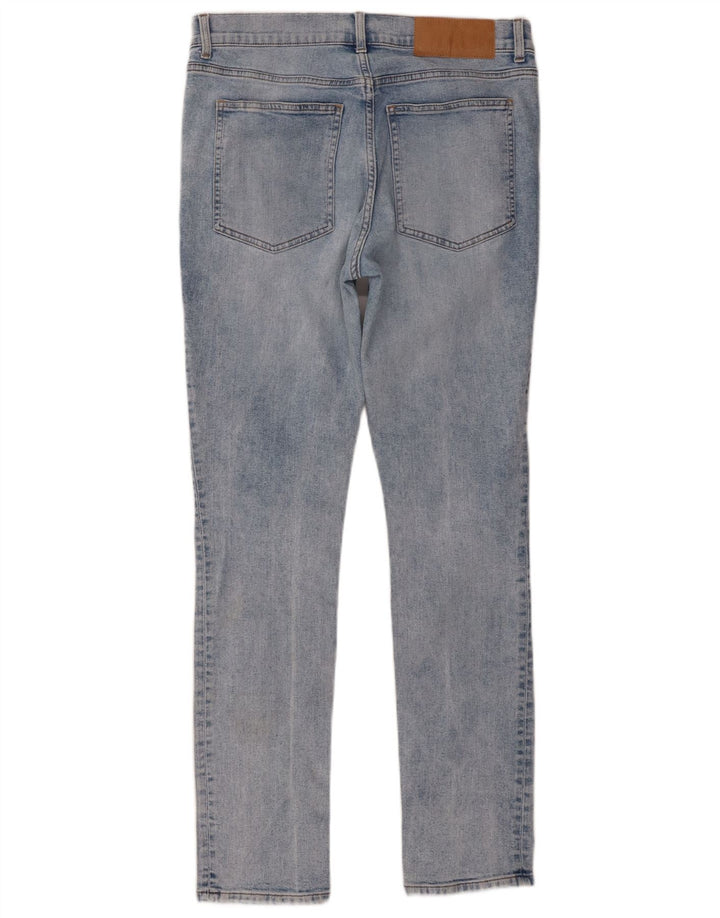 Billige Mandag Dame Slim Jeans W32 L32 Blå Bomuld