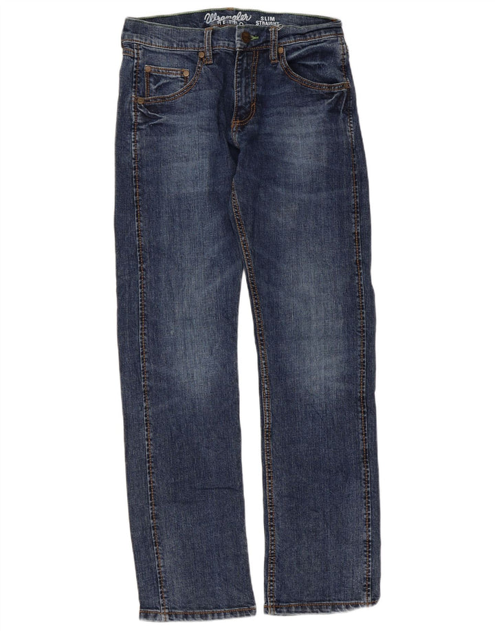 Wrangler Retro Slim Straight Jeans til kvinder W28 L30 Blå