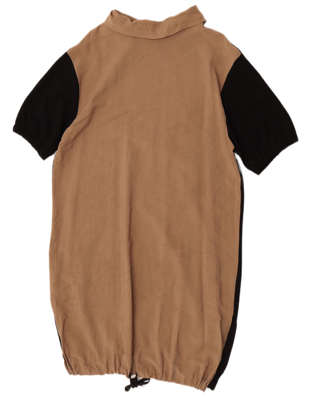 Zara Dame Bubble Dress UK 18 XL Beige Colourblock
