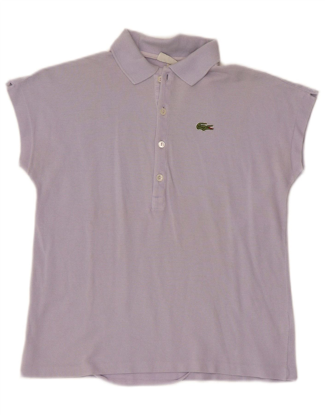LACOSTE Dame Polo Shirt Størrelse 38 Medium Lilla Bomuld