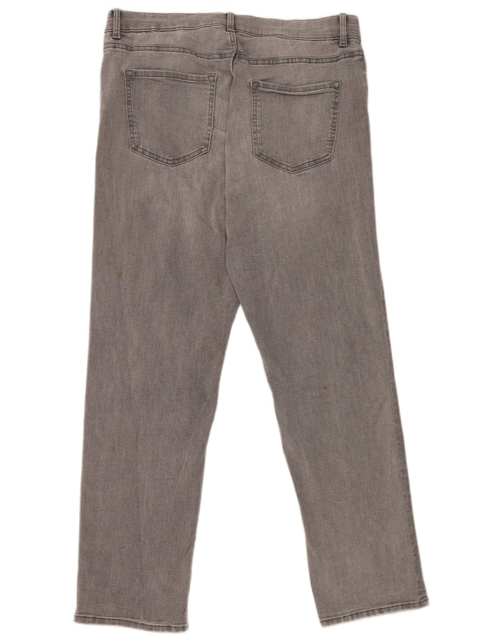 Marks & Spencer Dame The Sienna Straight Jeans UK 14 Medium W32 L28 Grå