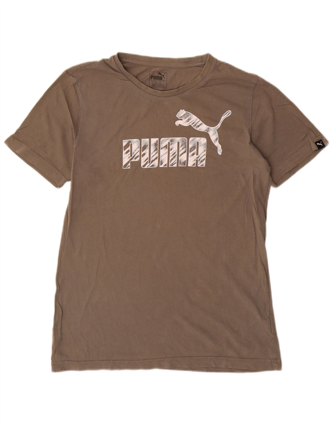 Puma Herre grafisk T-shirt top lille grå bomuld