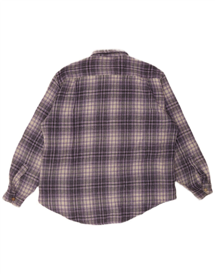 Wampum Herre flannelskjorte XL lilla ternet