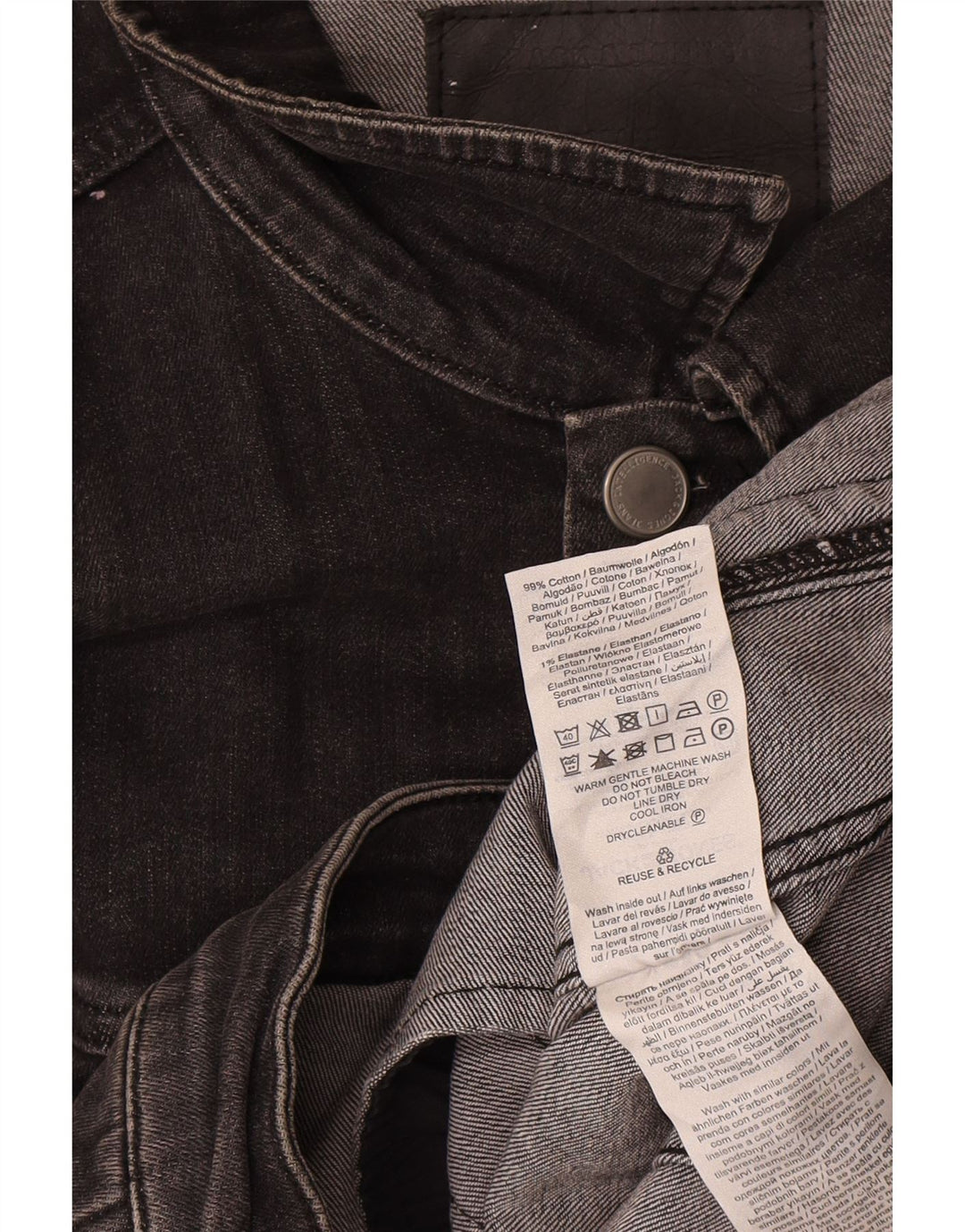 Jack & Jones Herre denimjakke UK 42 XL Grå Bomuld
