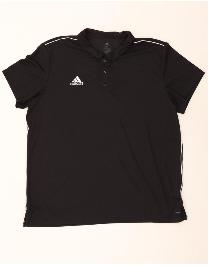 Adidas Herre Climalite Polo Shirt 2XL Sort Polyester
