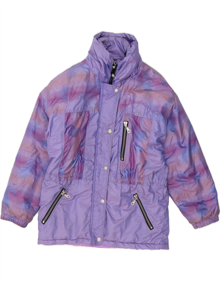 BRUGI Womens Windbreaker Jacket IT 44 Medium Purple Polyester Vintage Brugi and Second-Hand Brugi from Messina Hembry 