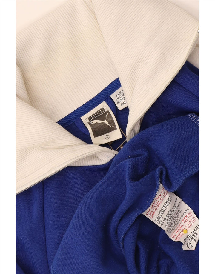 Puma Herre grafisk træningsdragt Top jakke Lille blå Colourblock Polyester