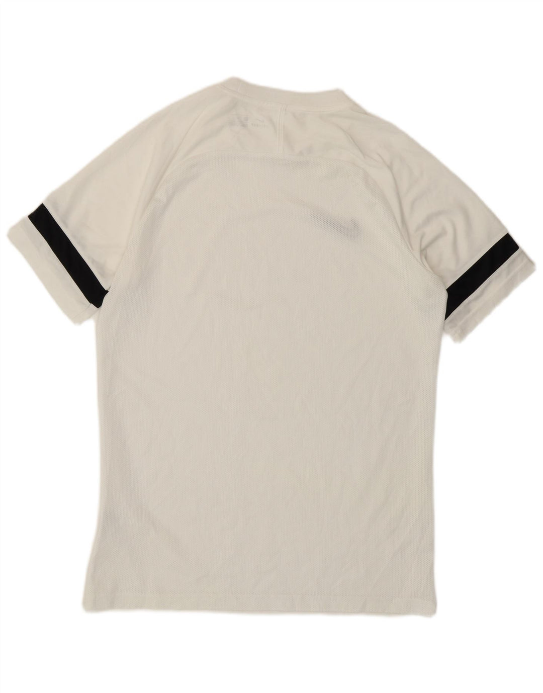 Nike Herre Dri Fit T-shirt Top Medium White Colourblock Polyester