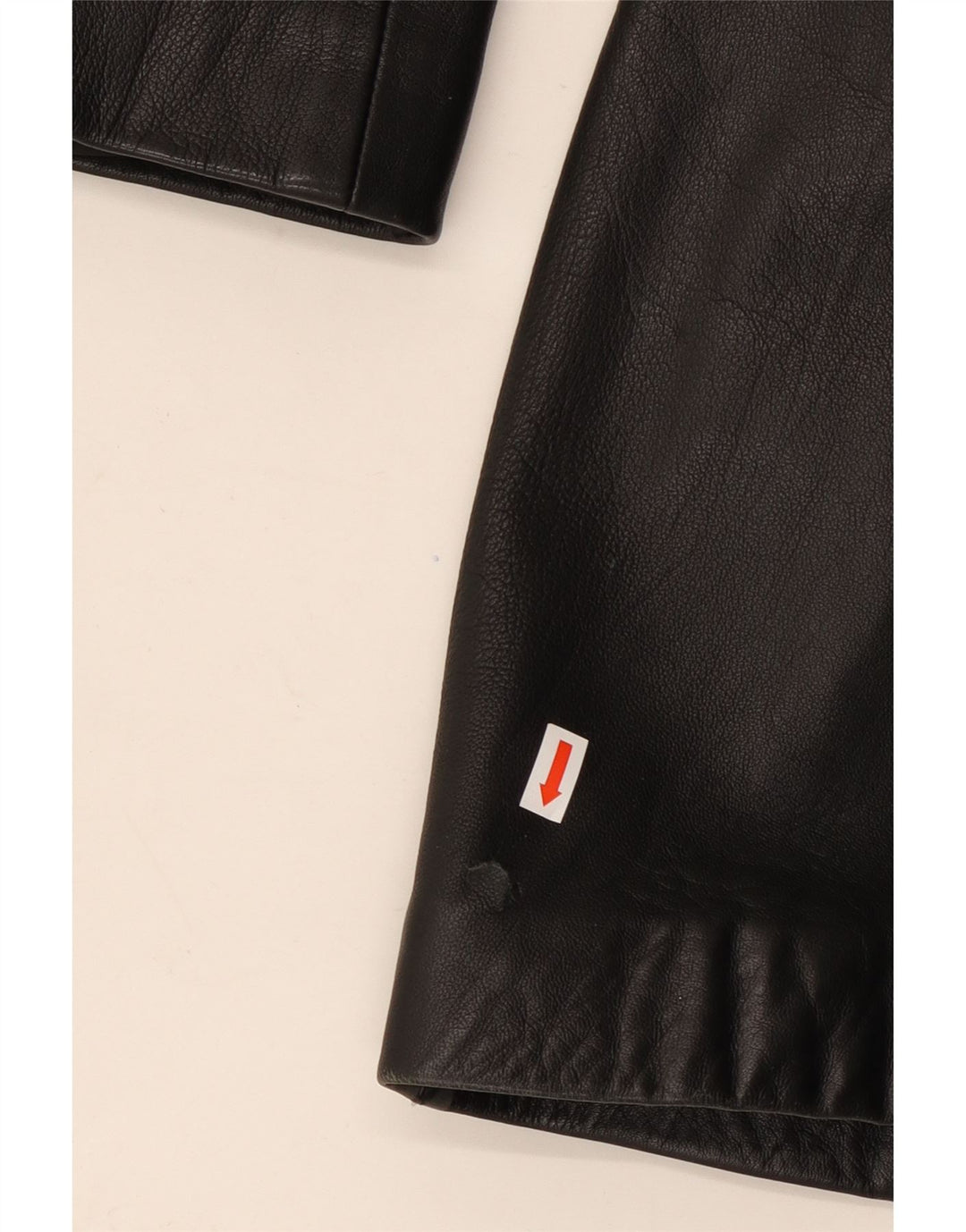 Vintage læderfrakke til kvinder EU 44 XL sort læder