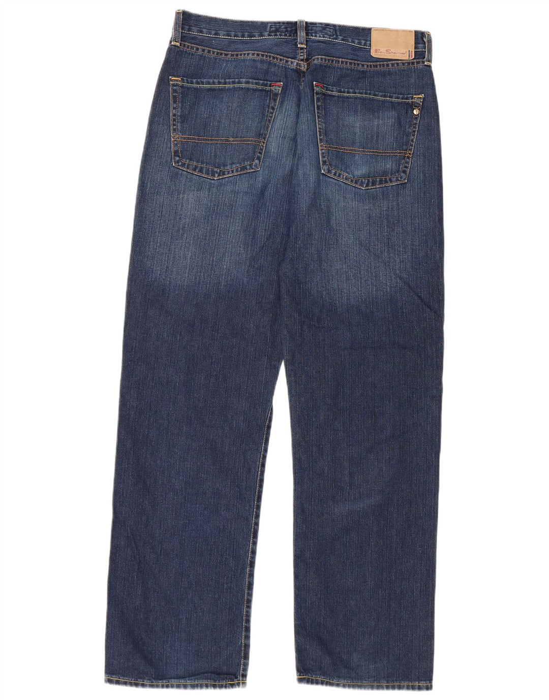 Ben Sherman Straight Jeans til mænd W34 L32 blå bomuld