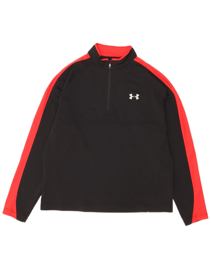 Under Armour Herre Allseason Gear Pullover Træningsdragt Top Stor Sort