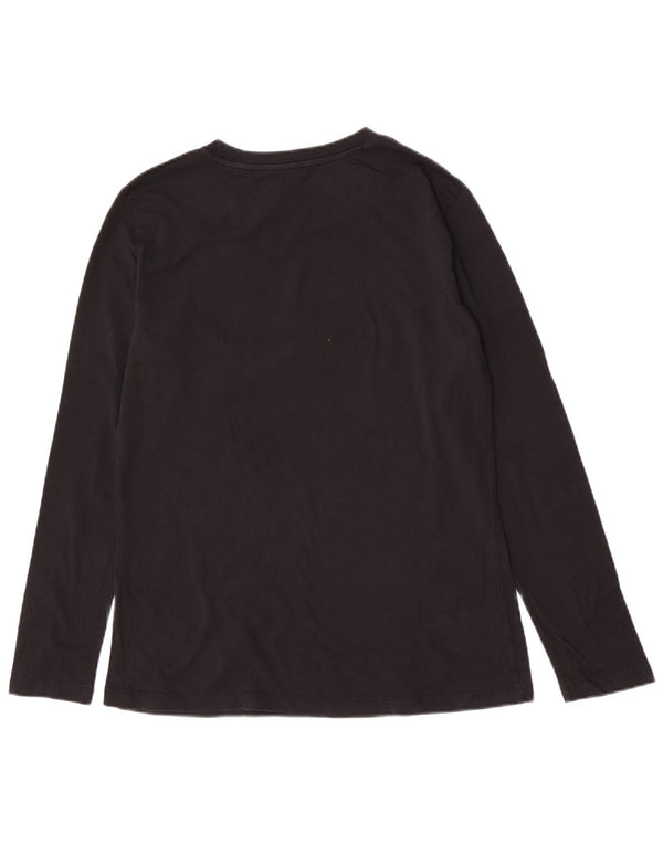 Armani Exchange Dame Grafisk Top Langærmet UK 12 Medium Sort