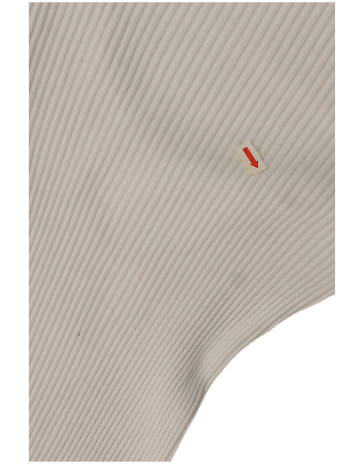 ZARA langærmet bodysuit til kvinder UK 8 Small White