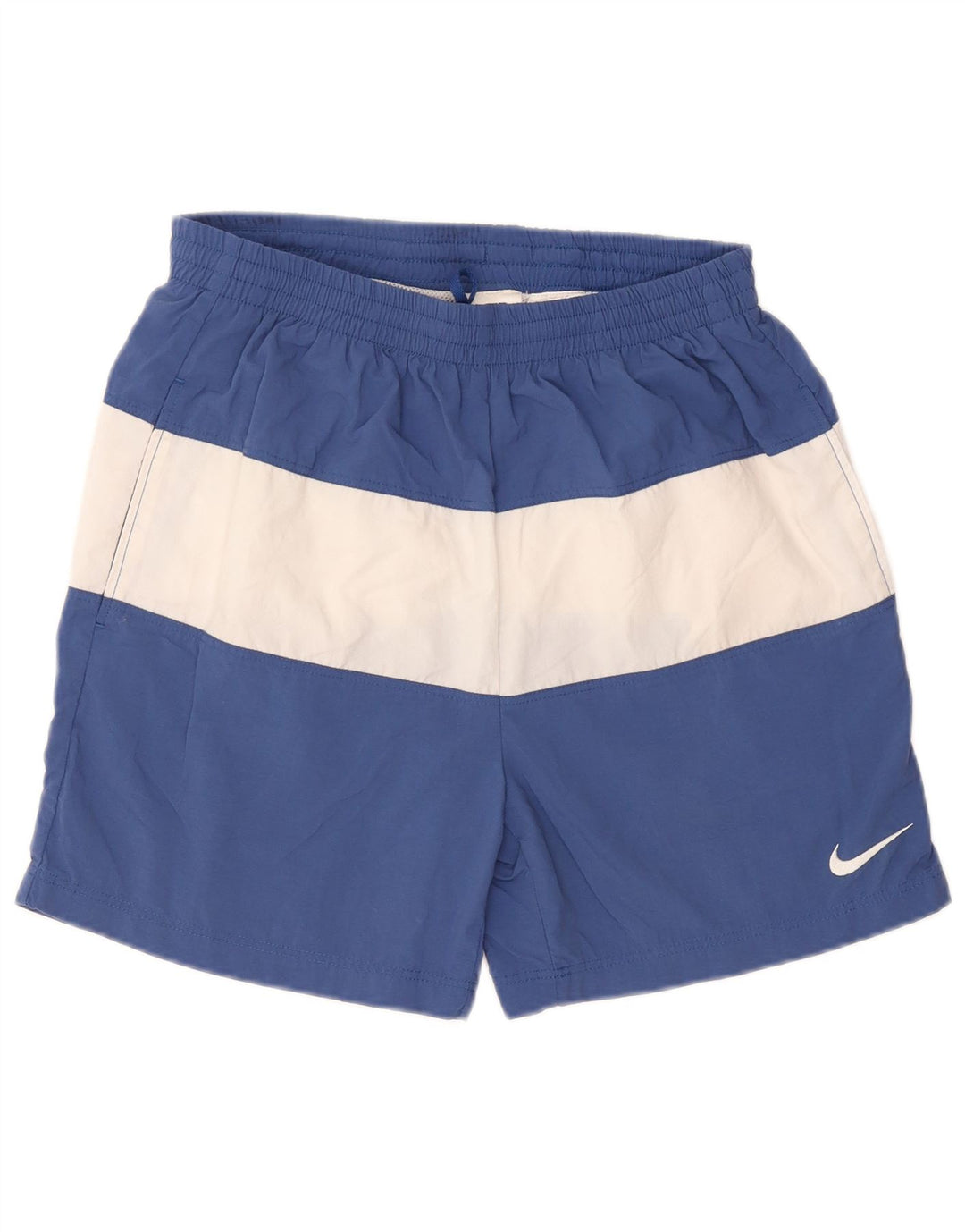 Nike Herre grafiske svømmeshorts Medium Blue Colourblock Nylon