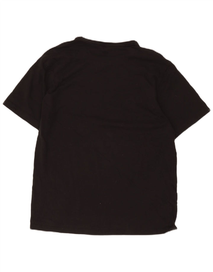 Champion Herre grafisk T-shirt Top Stor sort bomuld