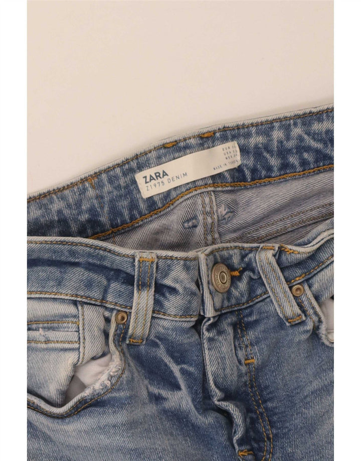 Zara Dame Flared Jeans EU 34 2XS W24 L24 Blå