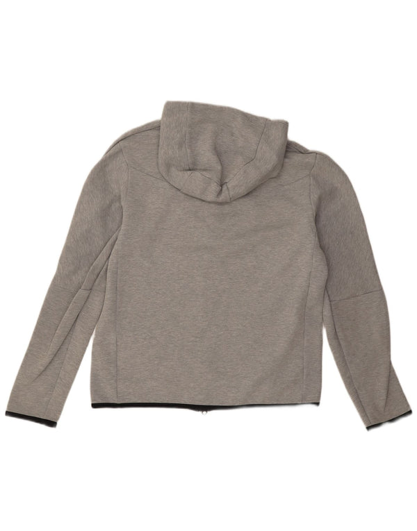 Nike hættetrøje med lynlås til mænd Medium Grey Flecked Bomuld