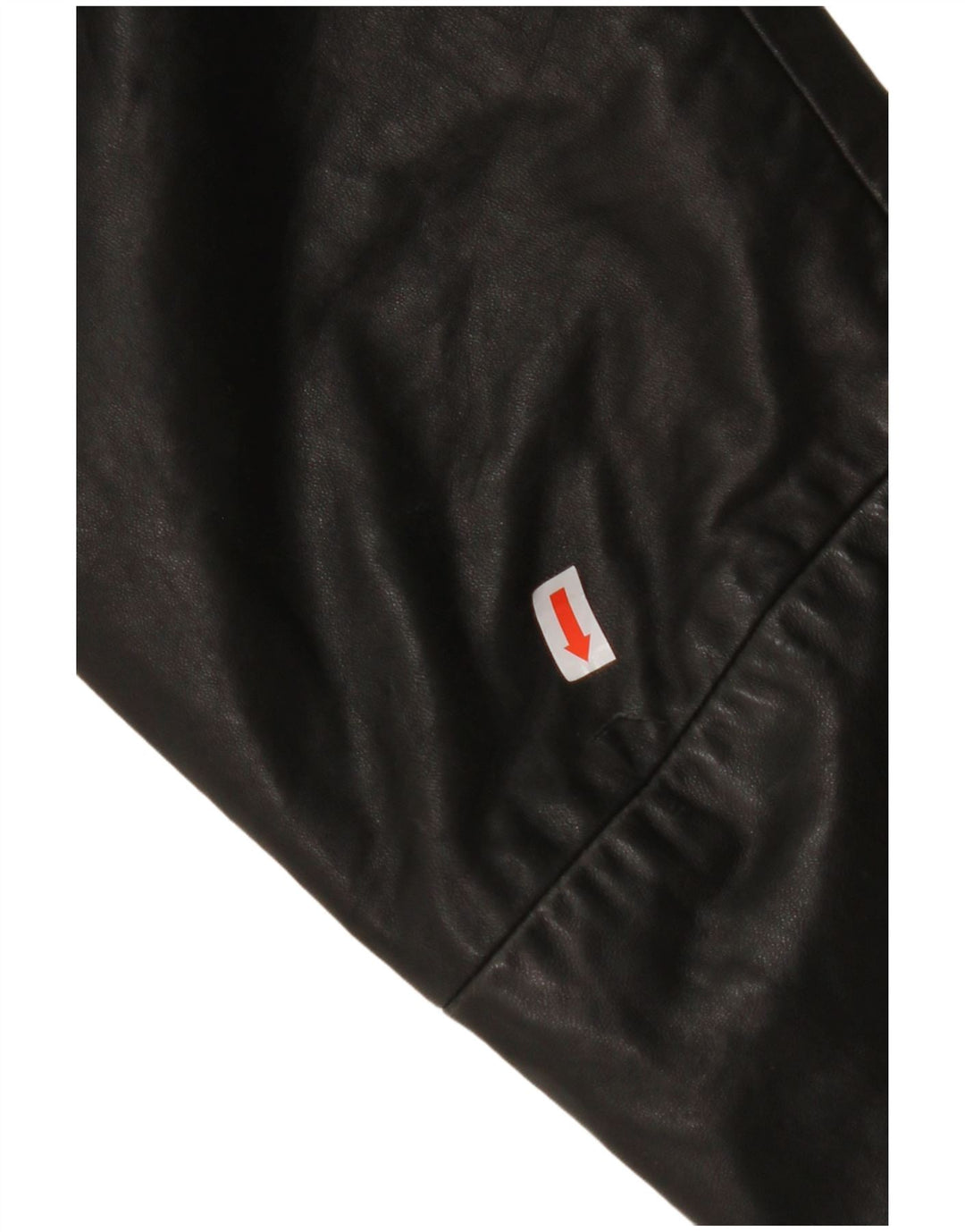 MAURITIUS dame 3-knaps læder blazerjakke UK 18 XL sort læder