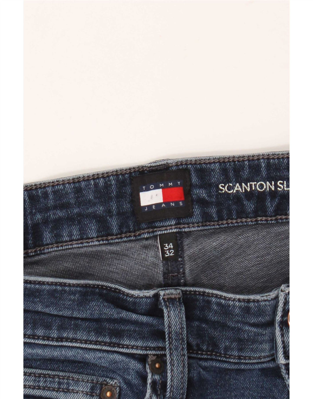 Tommy Hilfiger Herre Scanton Slim Jeans W34 L32 Blå