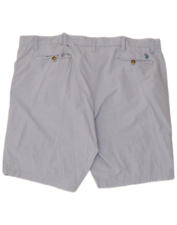 U.S. Polo Assn. Herre Chino Shorts W44 2XL Blå nålestribet bomuld