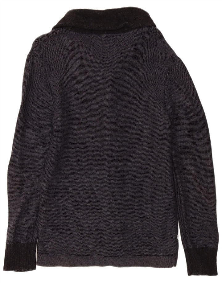 LEVI'S Mens Slim Fit Cardigan Sweater Medium Navy Blue Cotton