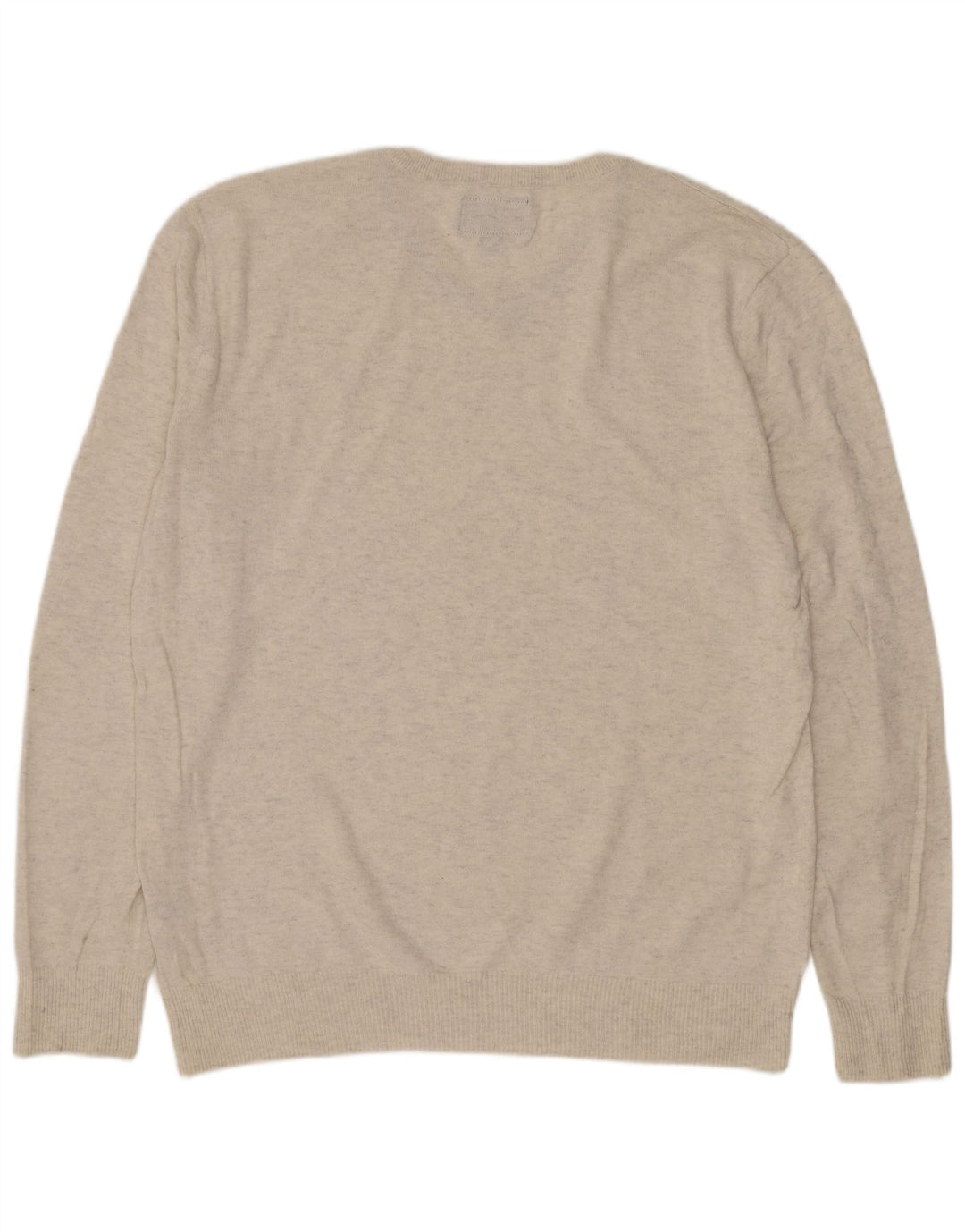 American Eagle Outfitters Herre V-hals sweater Medium Beige Flecked