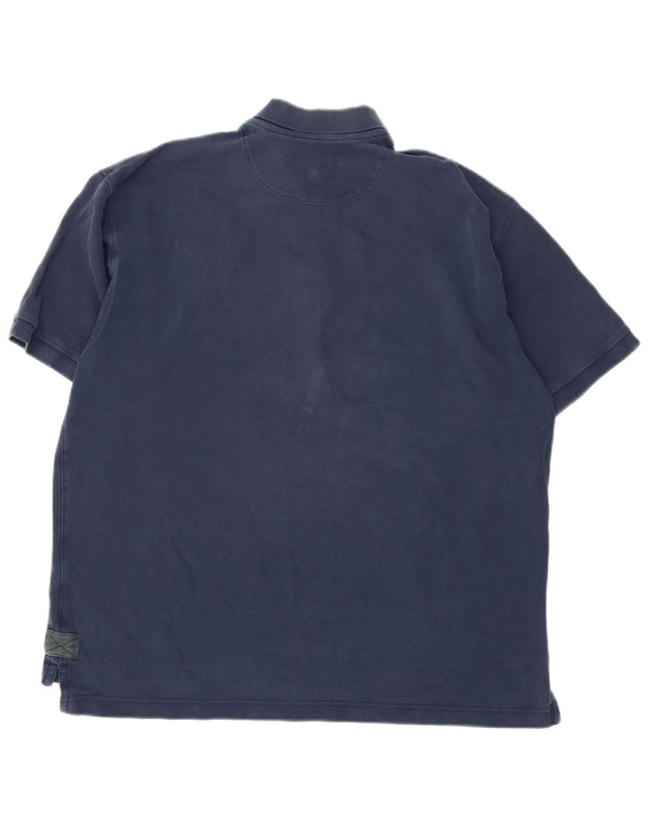 Orvis herre poloshirt Stor marineblå bomuld