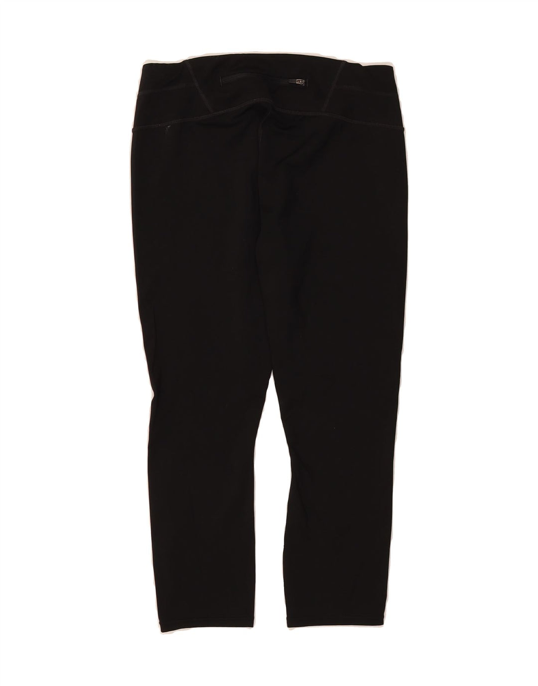 ATHLETA Womens Capri Leggings UK 14 Medium Black Striped Polyester Vintage Athleta and Second-Hand Athleta from Messina Hembry 