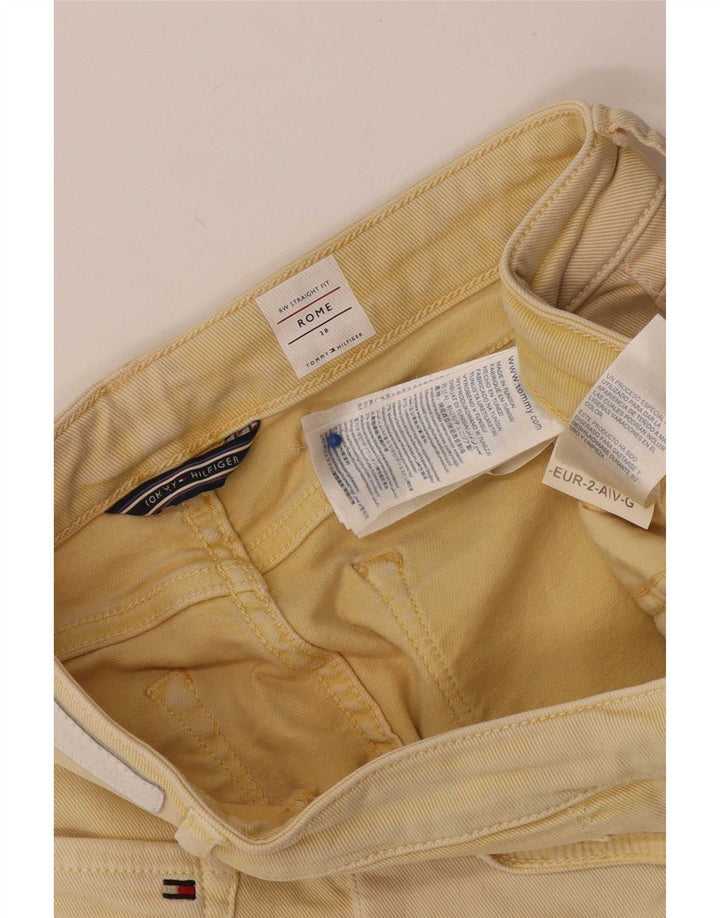 Tommy Hilfiger Kvinder Distressed Denim Shorts W28 Medium Gul Bomuld