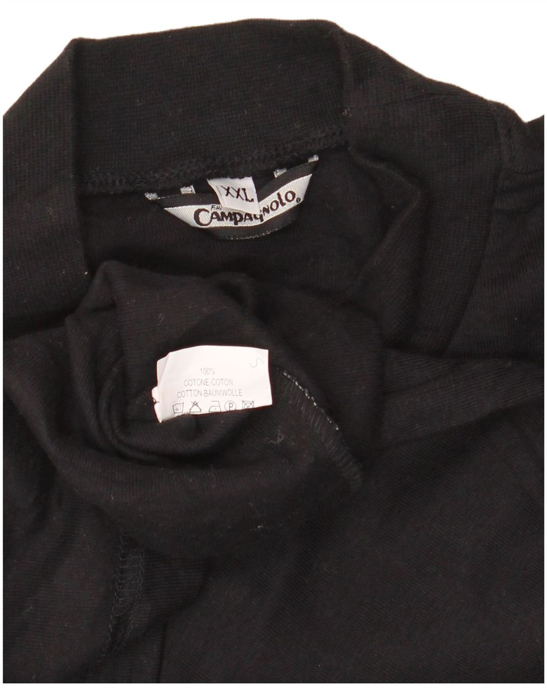 F.LLI CAMPAGNOLO Herre Top Langærmet 2XL Sort Bomuld