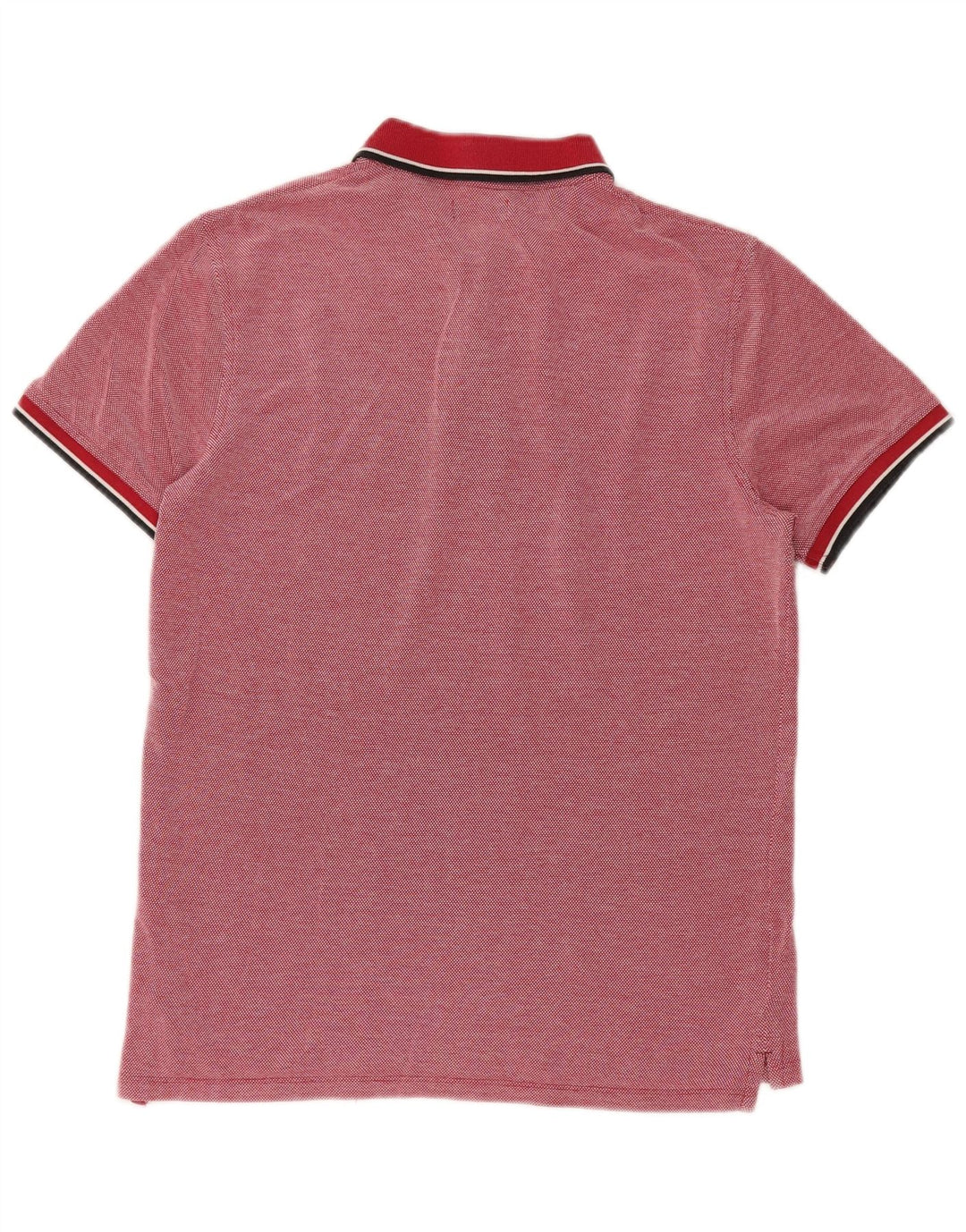 JACK & JONES Mens Polo Shirt Small Red Cotton
