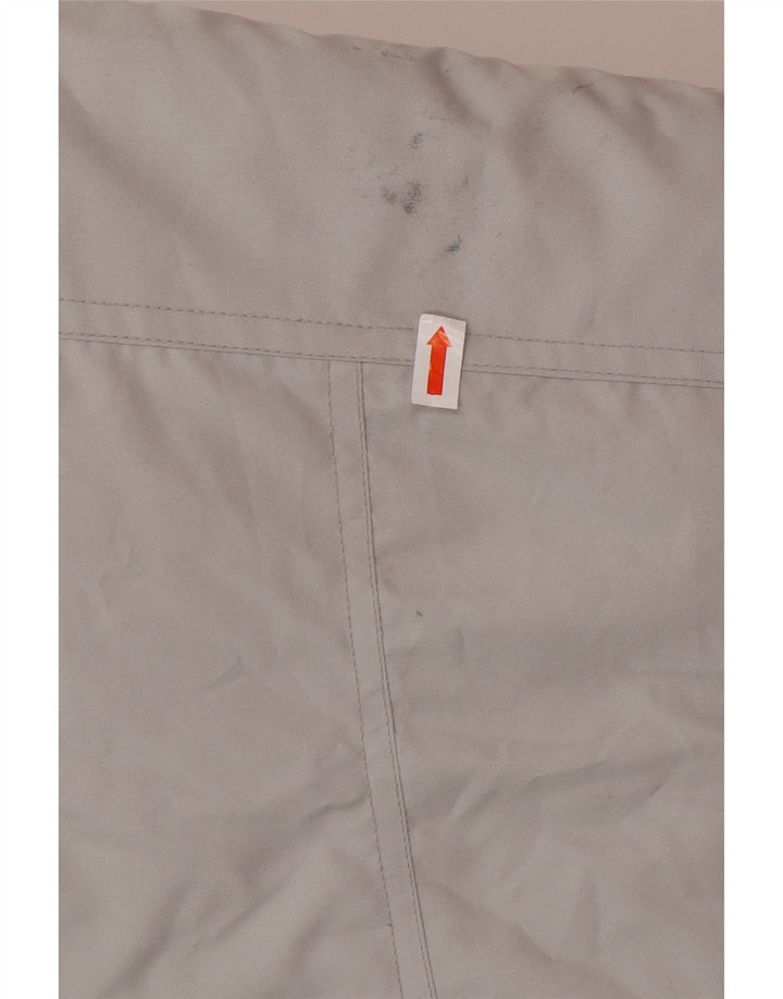 VINTAGE Herre Loose Fit Polstret Frakke UK 36 Small Grey Polyester