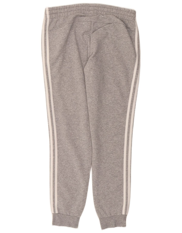Adidas Mens Tracksuit Trousers Joggers UK 12/14 Medium Grey Cotton