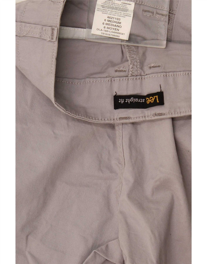 Lee Chino Shorts til kvinder US 6 Medium W32 Grå Bomuld