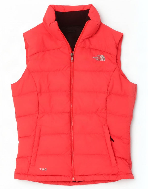 The North Face Womens Oversized Polstret Gilet UK 6 XS Pink Polyester
