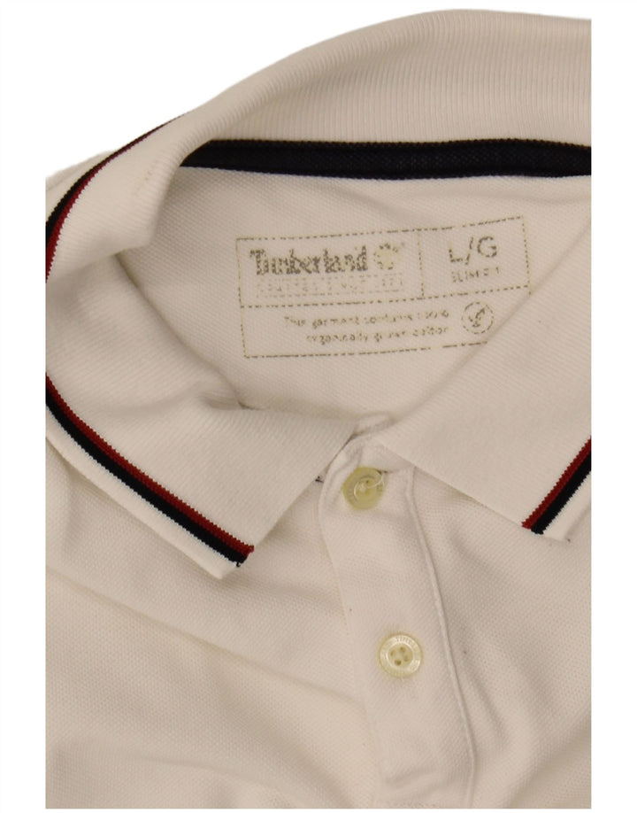 TIMBERLAND Herre Slim Fit Polo Shirt Large White