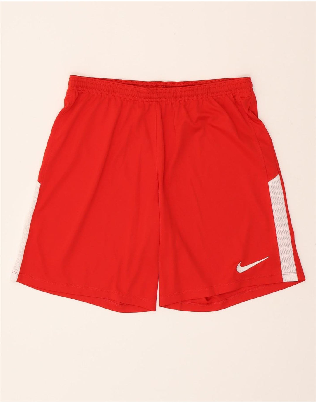NIKE Herre Dri Fit Slim Fit sportsshorts Stor rød farveblok